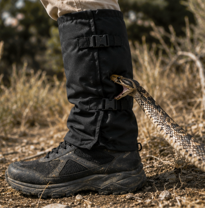 With Gaiters