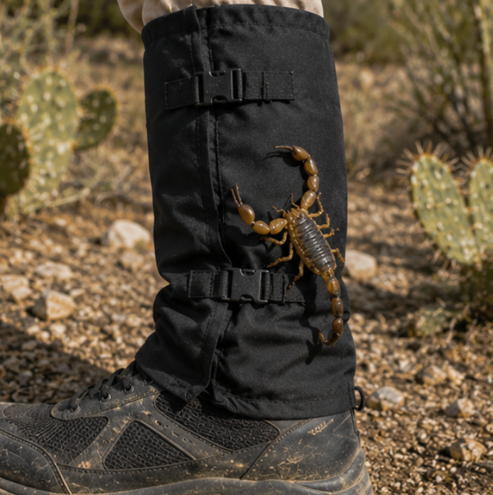 With Gaiters
